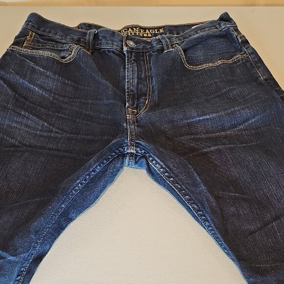 American Eagle Outfitters Core Flex 32x31 Blue Slim Jeans Deep Indigo - Picture 6 of 11